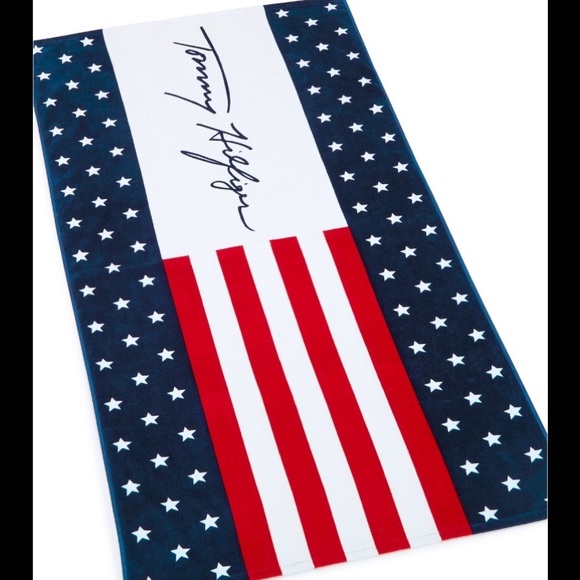 Limited Edition Tommy Hilfiger Usa Flag Towel
